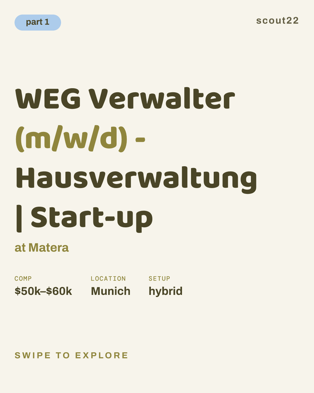 WEG Verwalter (m/w/d) - Hausverwaltung | Start-up at Matera