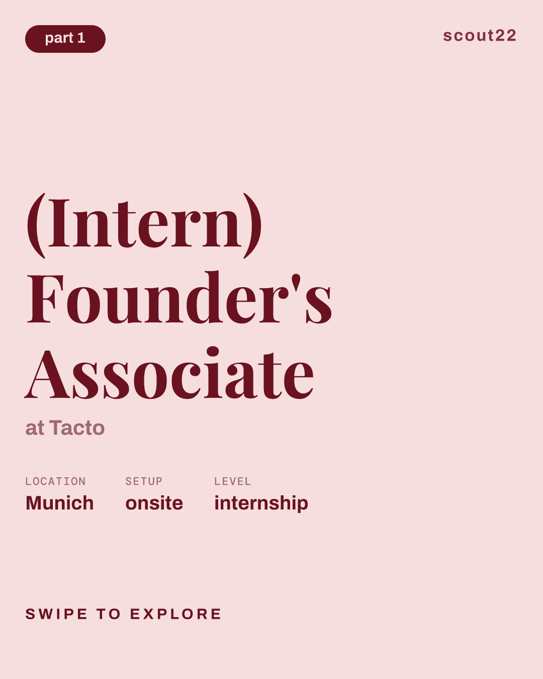 (Intern) Founder's Associate at Tacto