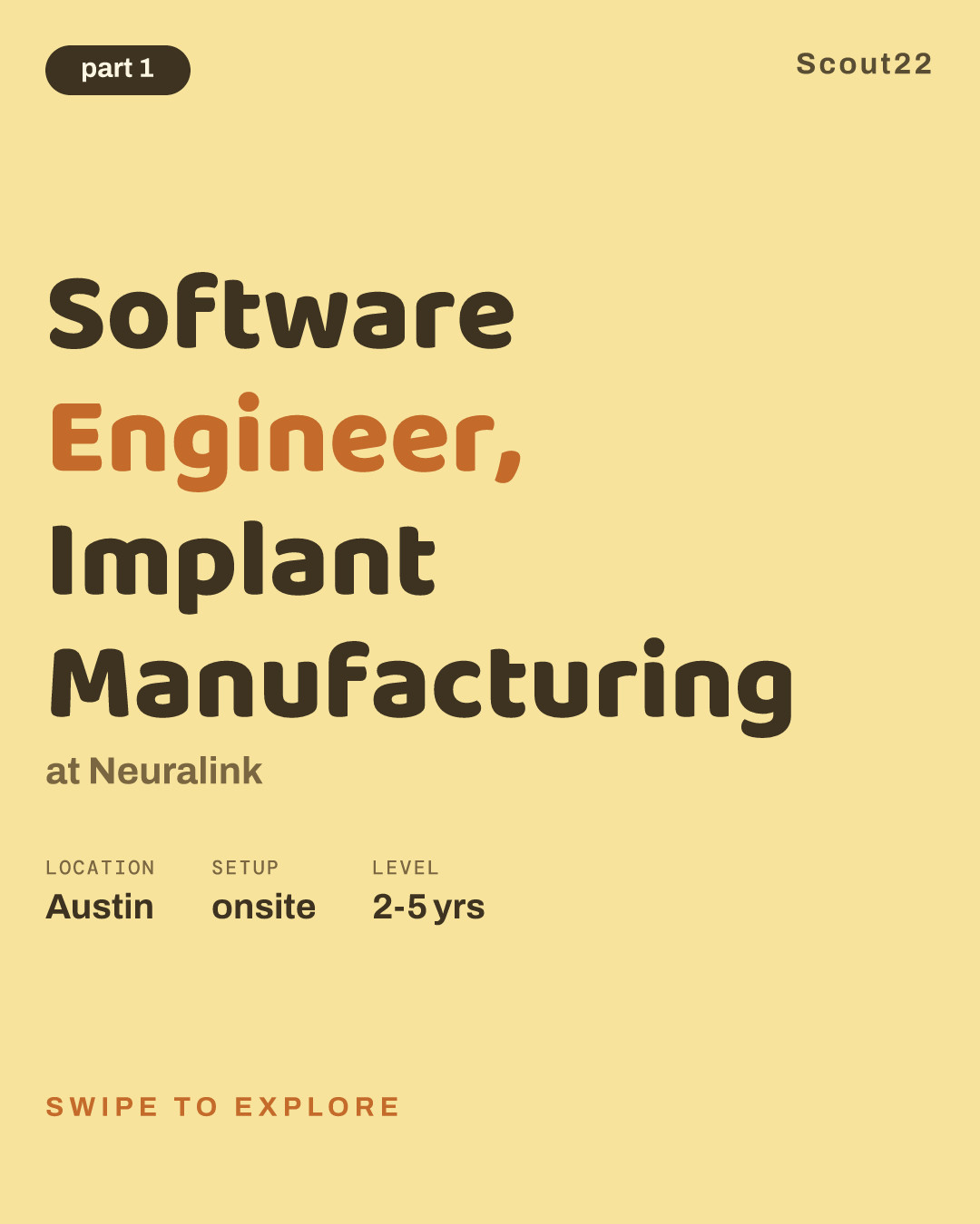 Software Engineer, Implant Manufacturing at Neuralink