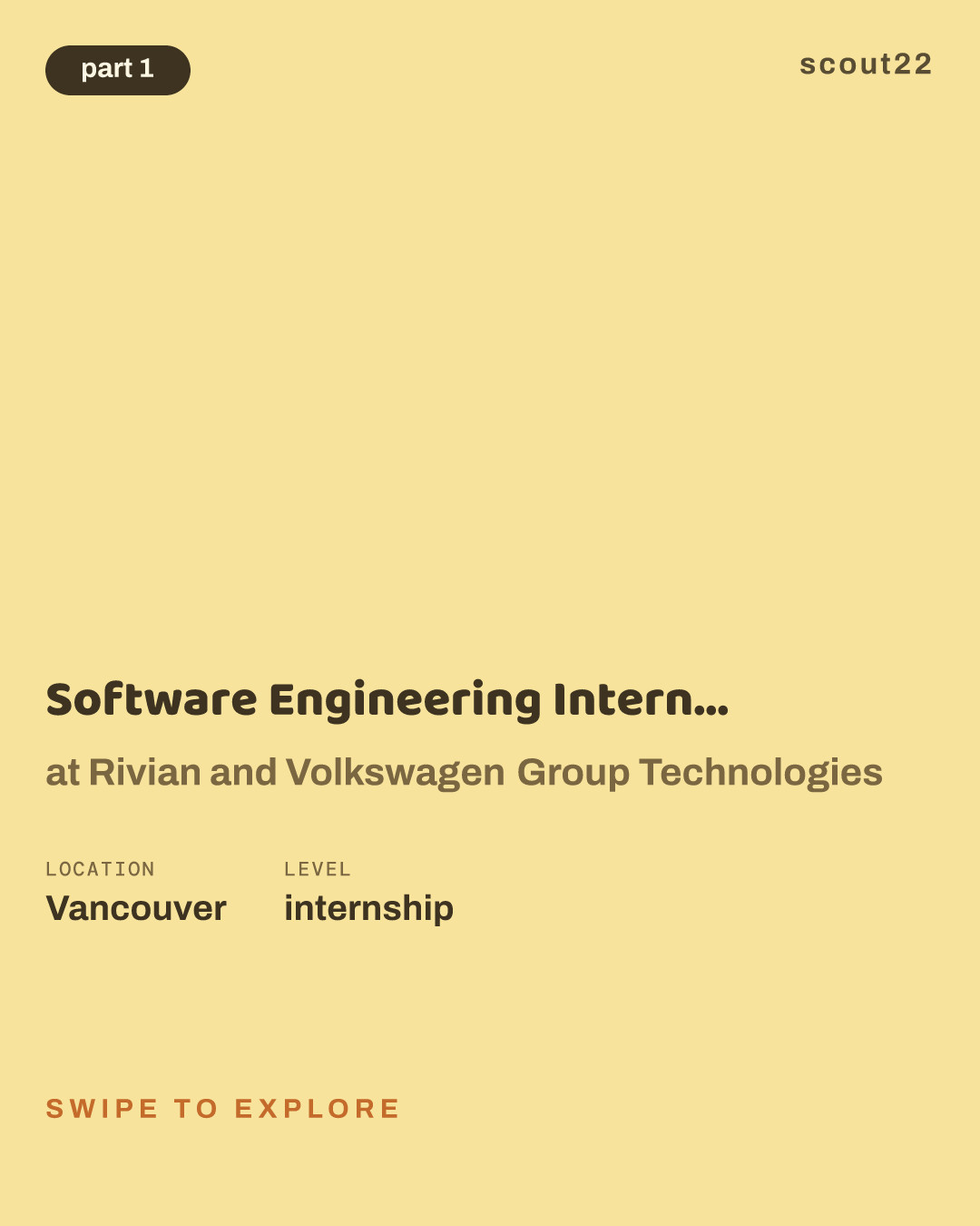 Software Engineering Intern - Applications, Infotainment & Mobile (January - August 2027) at Rivian and Volkswagen Group Technologies