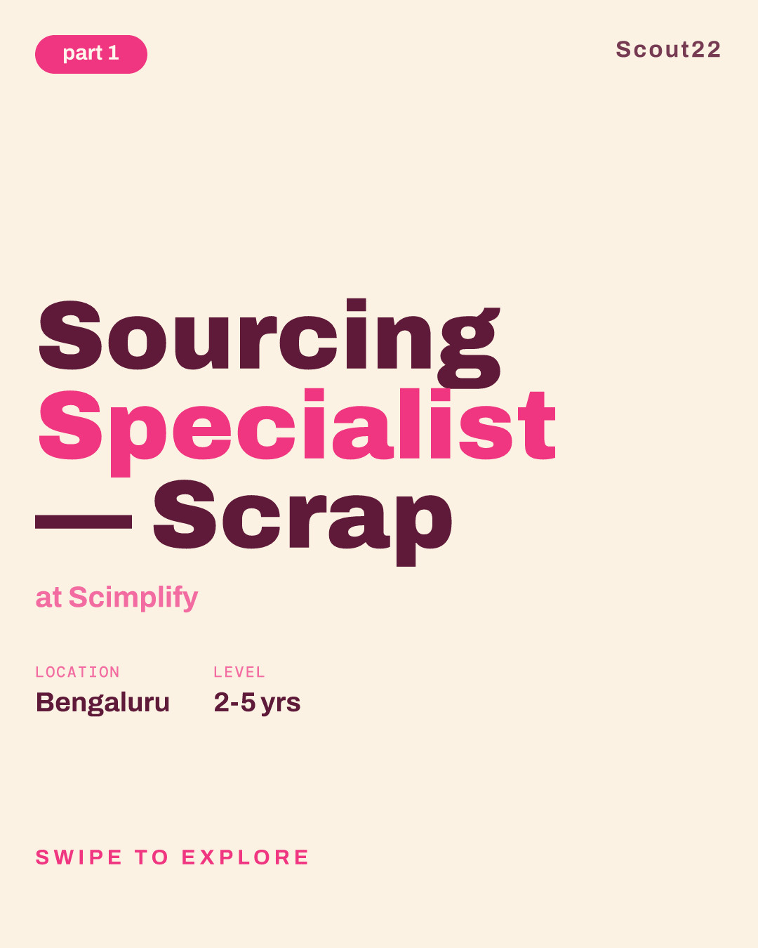 Sourcing Specialist — Scrap at Scimplify
