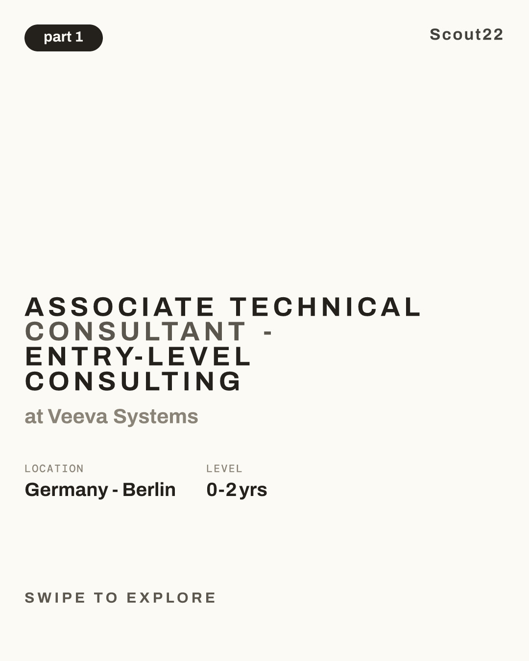 Associate Technical Consultant - Entry-Level Consulting at Veeva Systems