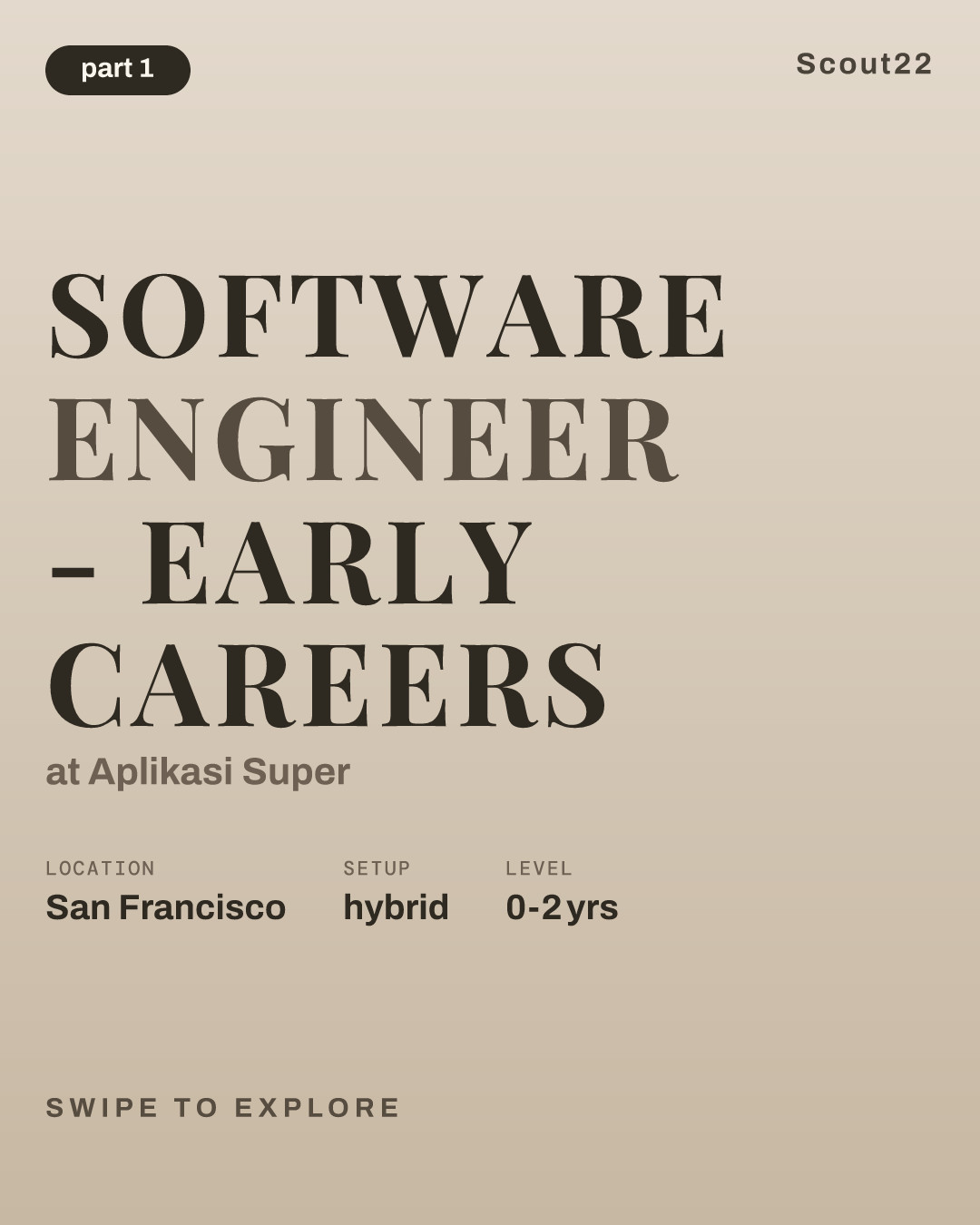 Software Engineer - Early Careers at Aplikasi Super