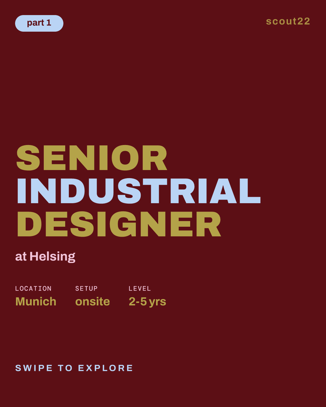 Senior Industrial Designer at Helsing