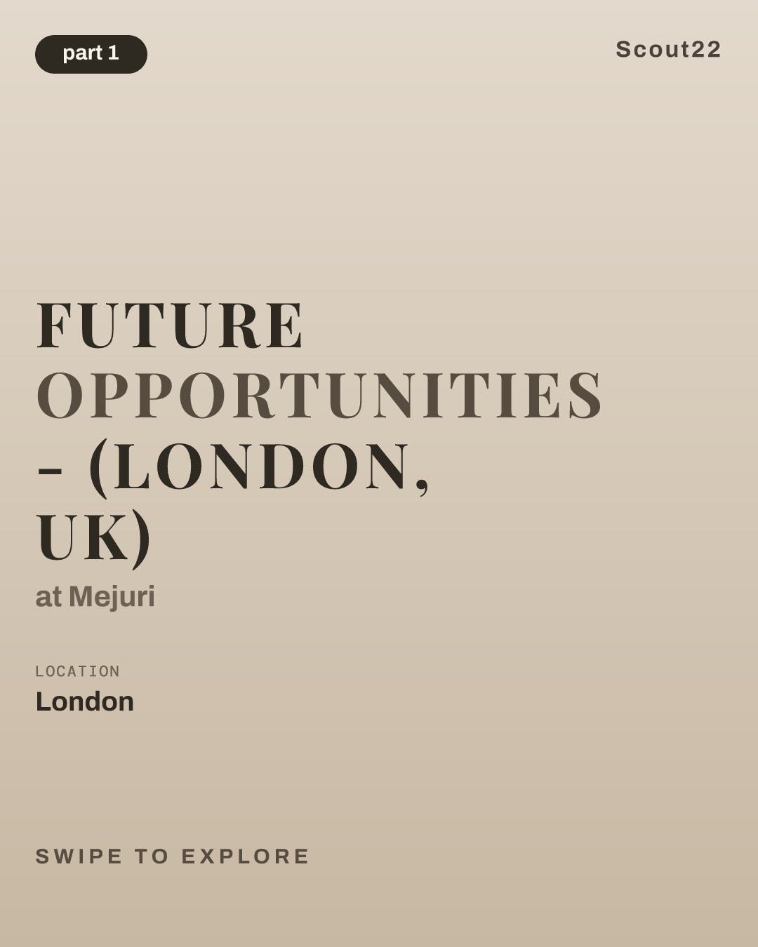 Future Opportunities - (London, UK) at Mejuri
