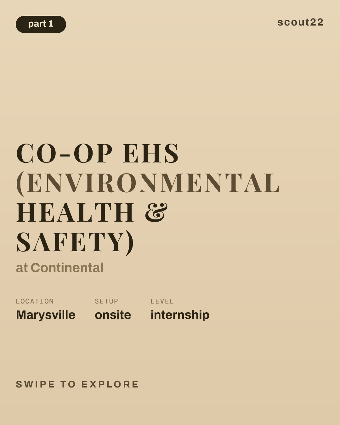 CO-OP EHS (Environmental Health & Safety) at Continental