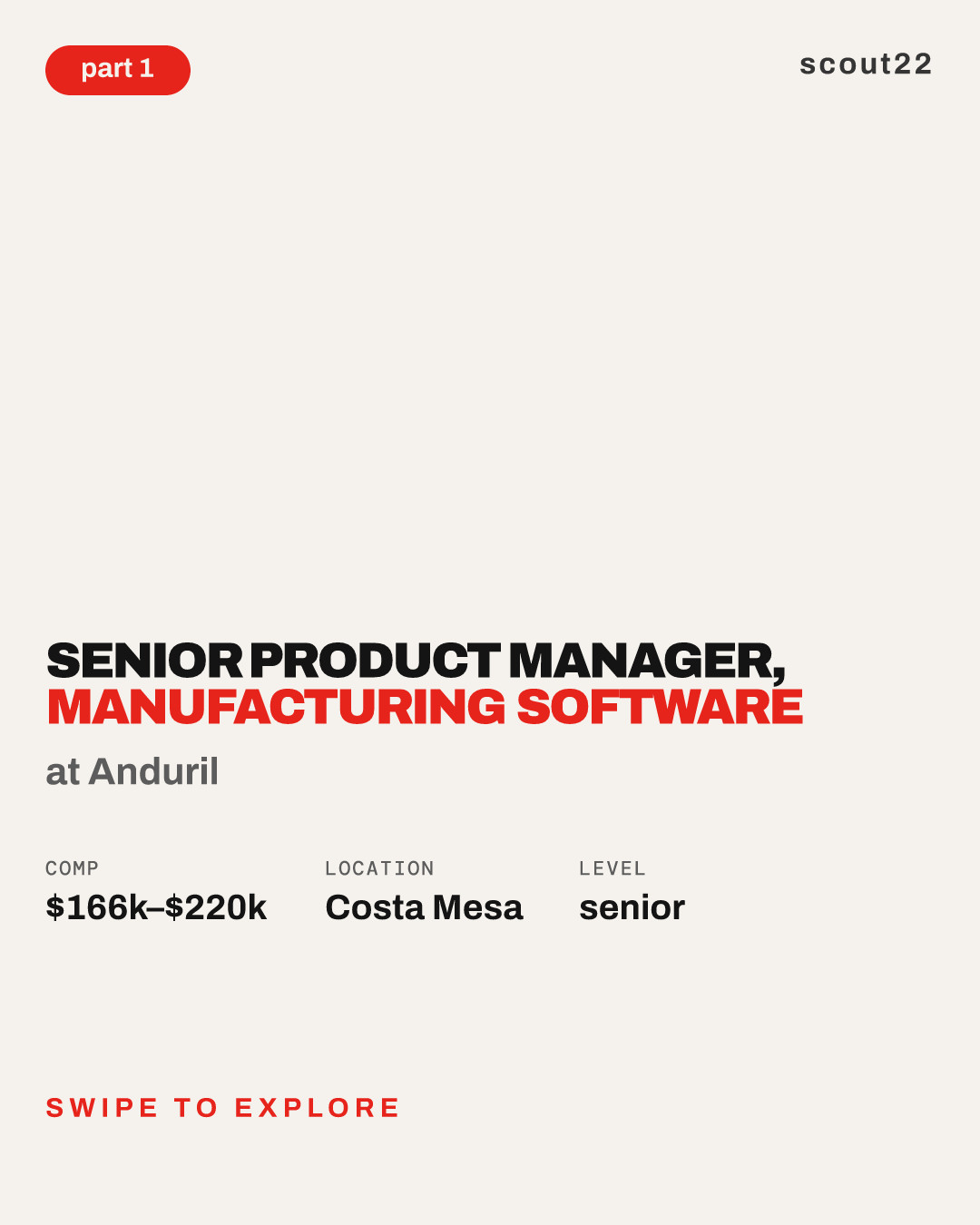 Senior Product Manager, Manufacturing Software at Anduril