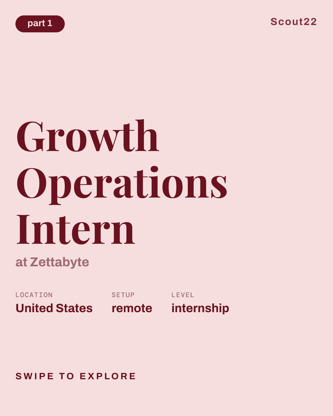 Growth Operations Intern at Zettabyte