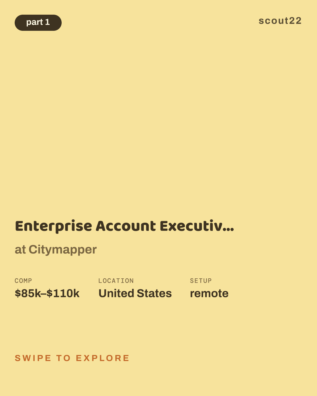 Enterprise Account Executive, Central US (Remote) at Citymapper
