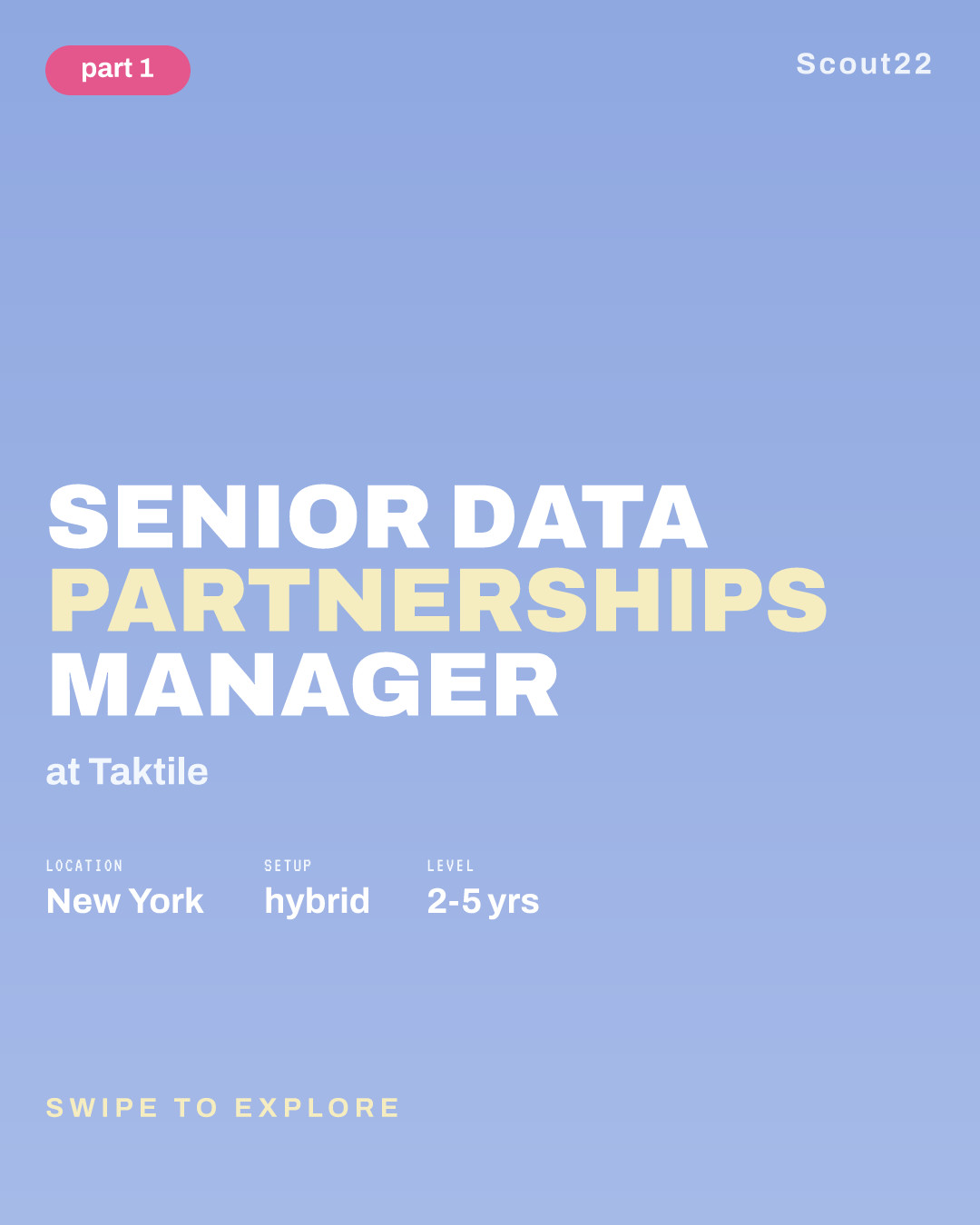 Senior Data Partnerships Manager at Taktile