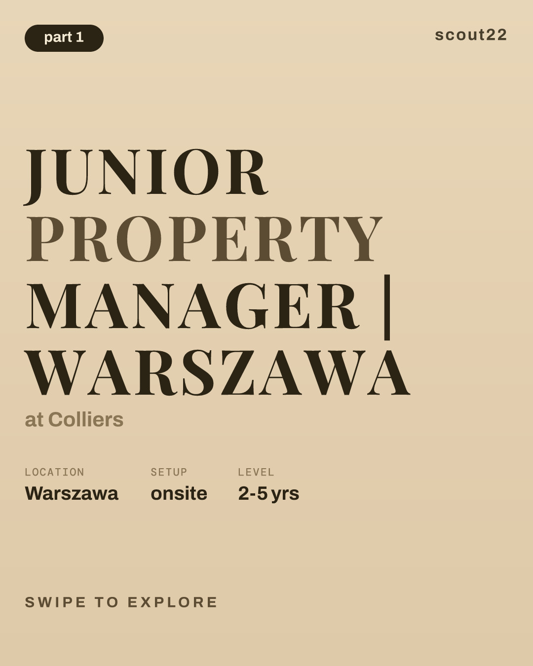 Junior Property Manager | Warszawa at Colliers