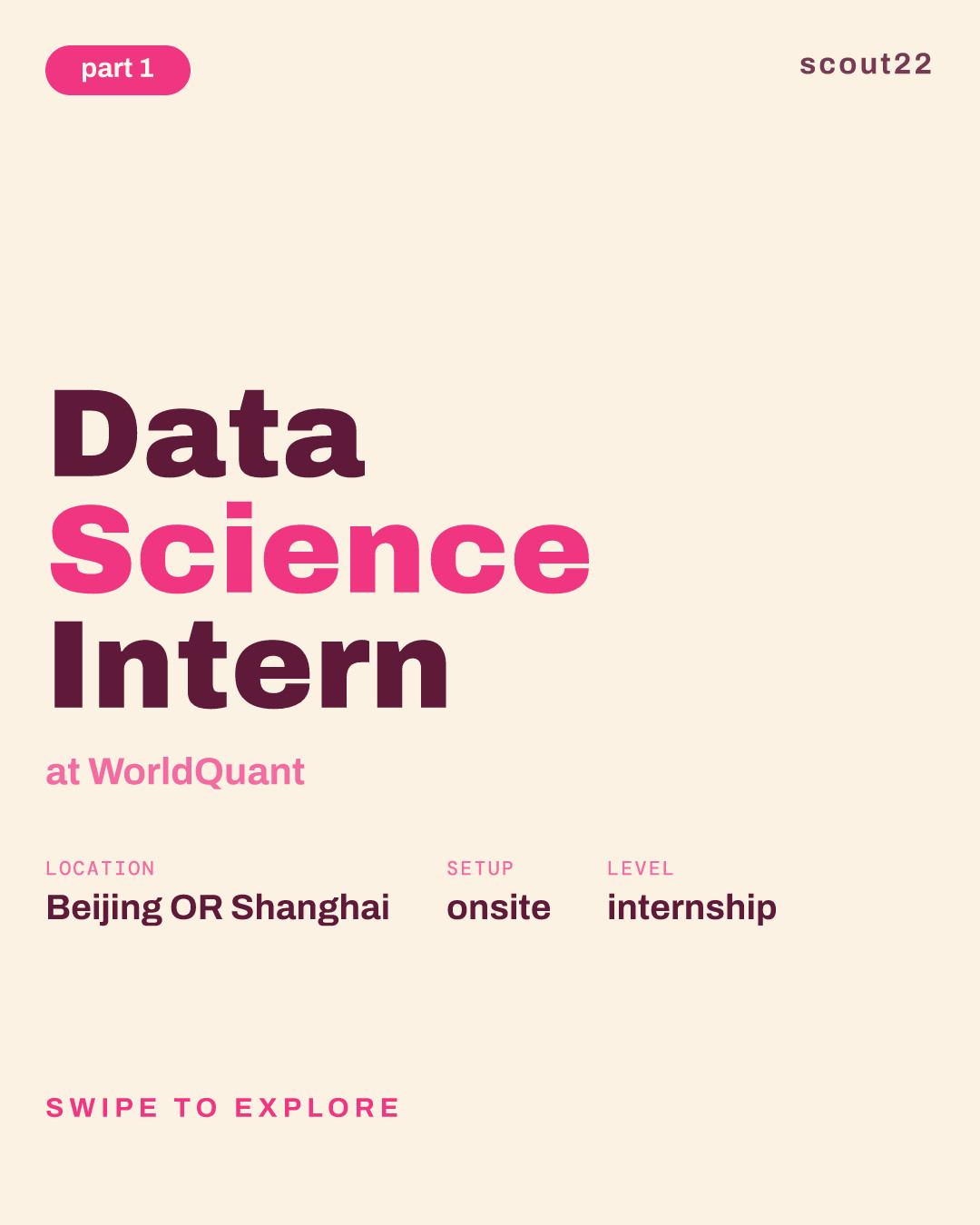 Data Science Intern at WorldQuant