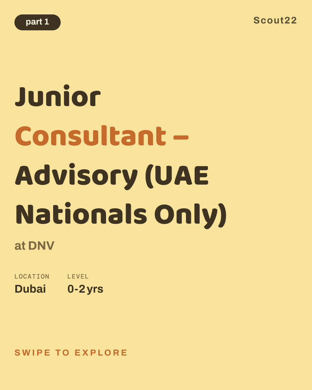 Junior Consultant – Advisory (UAE Nationals Only) at DNV