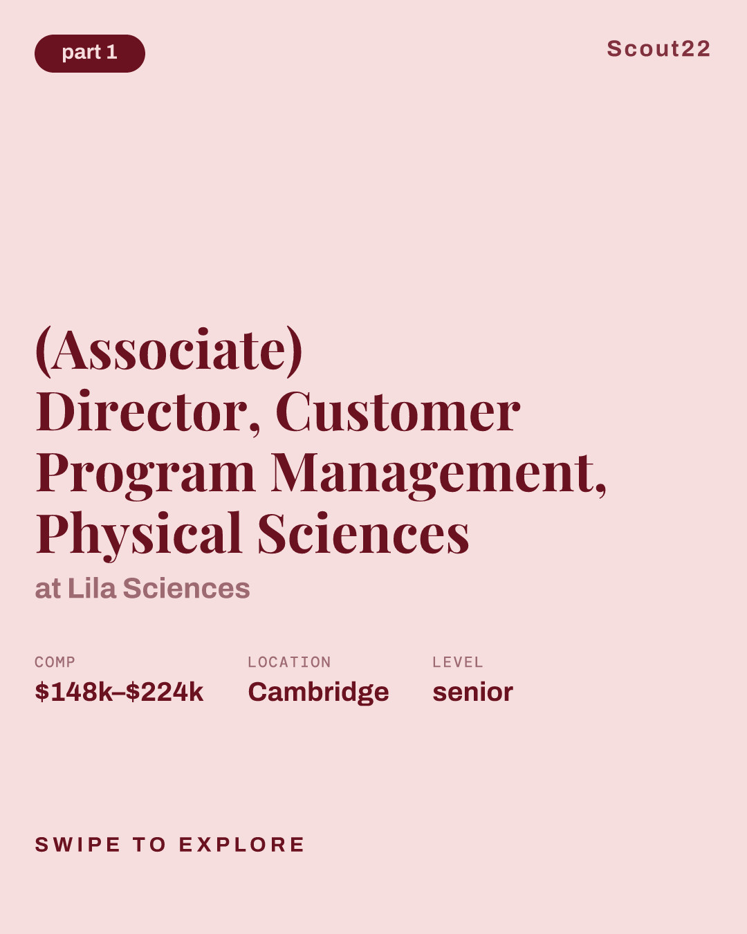 (Associate) Director, Customer Program Management, Physical Sciences at Lila Sciences