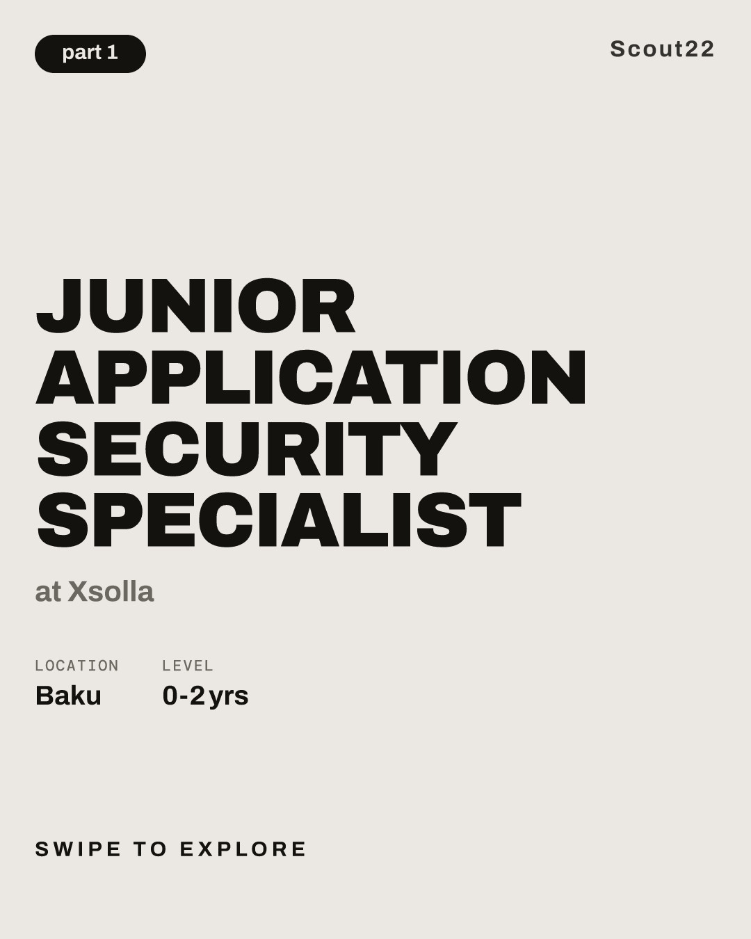 Junior Application Security Specialist at Xsolla