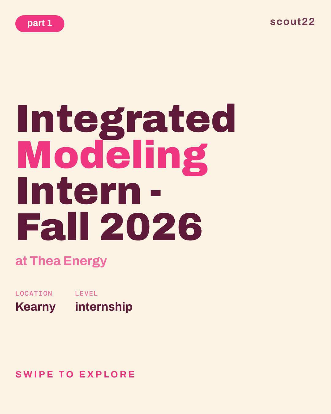 Integrated Modeling Intern - Fall 2026 at Thea Energy