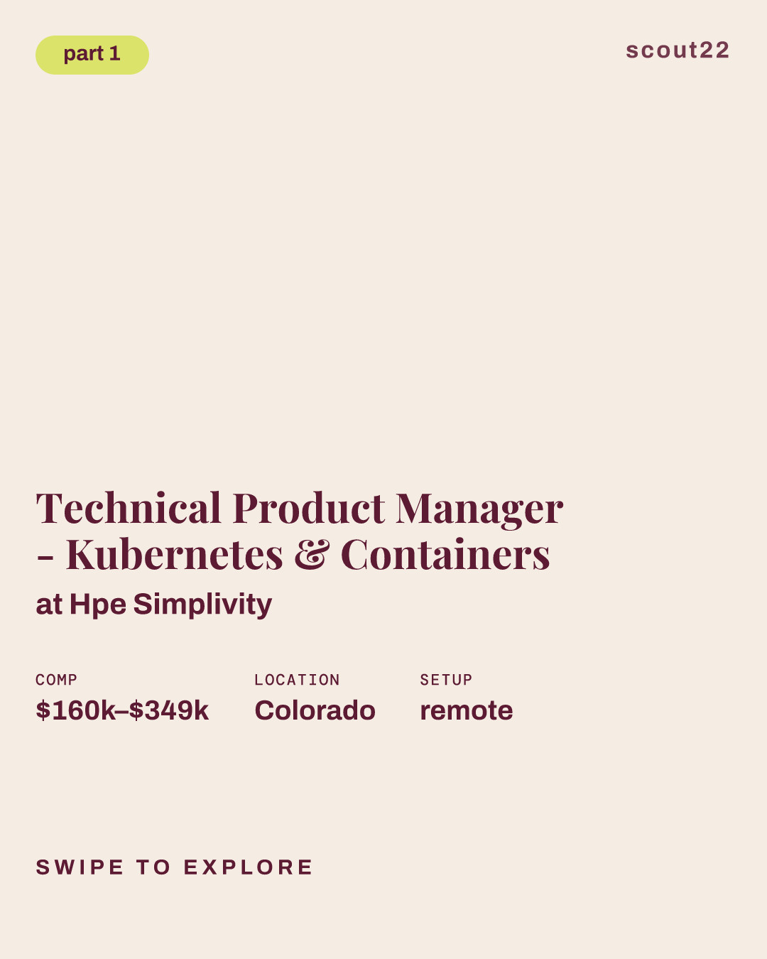 Technical Product Manager - Kubernetes & Containers at Hpe Simplivity