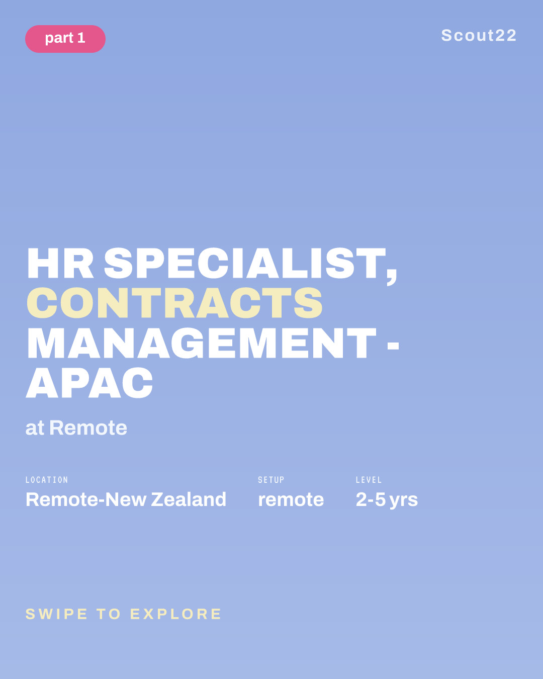 HR Specialist, Contracts Management - APAC at Remote