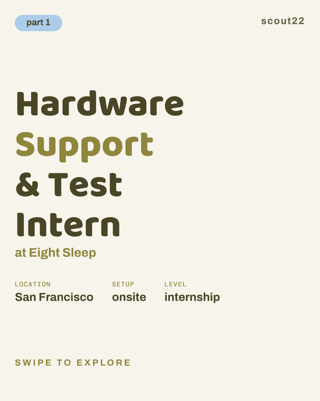 Hardware Support & Test Intern at Eight Sleep