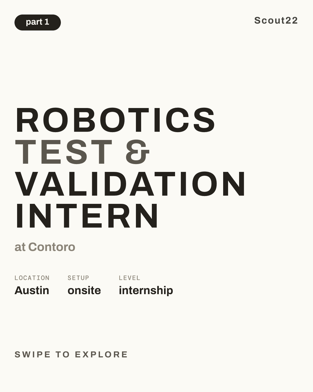 Robotics Test & Validation Intern at Contoro