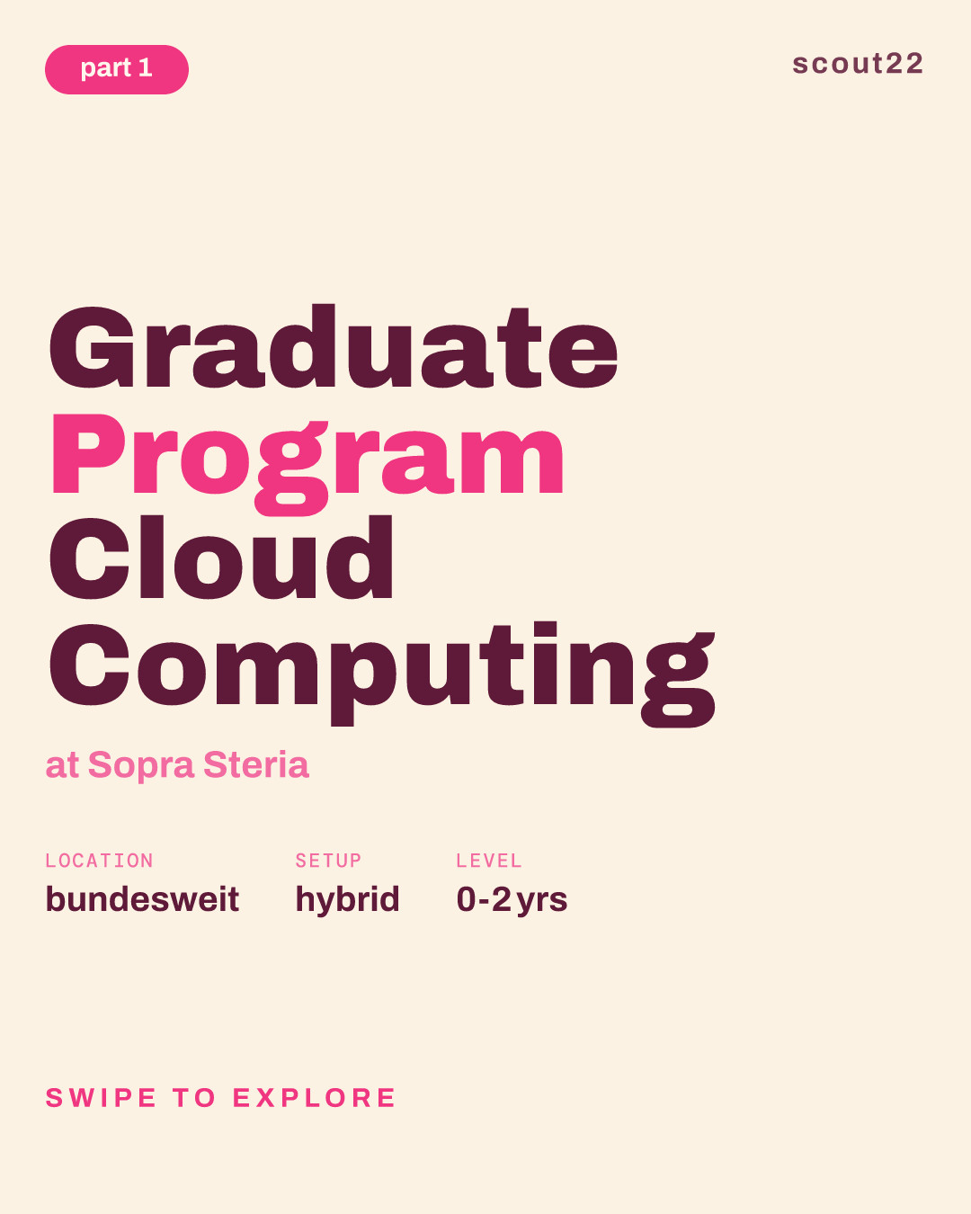Graduate Program Cloud Computing at Sopra Steria