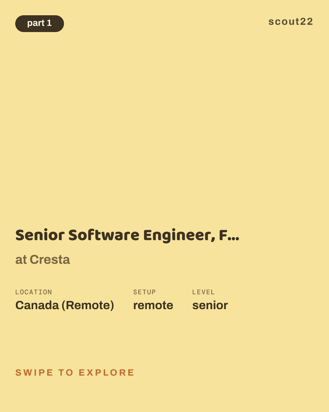 Senior Software Engineer, Frontend (Platform) at Cresta