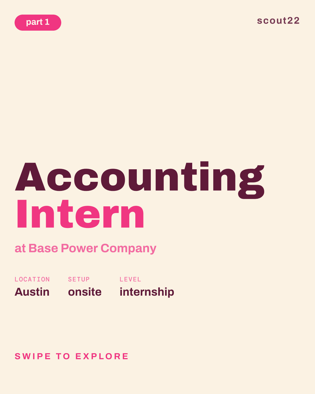 Accounting Intern at Base Power Company