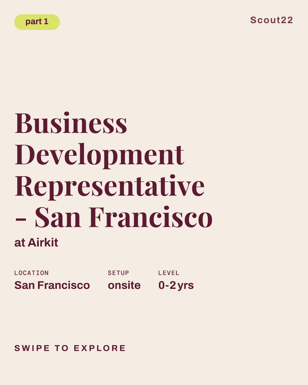 Business Development Representative - San Francisco at Airkit