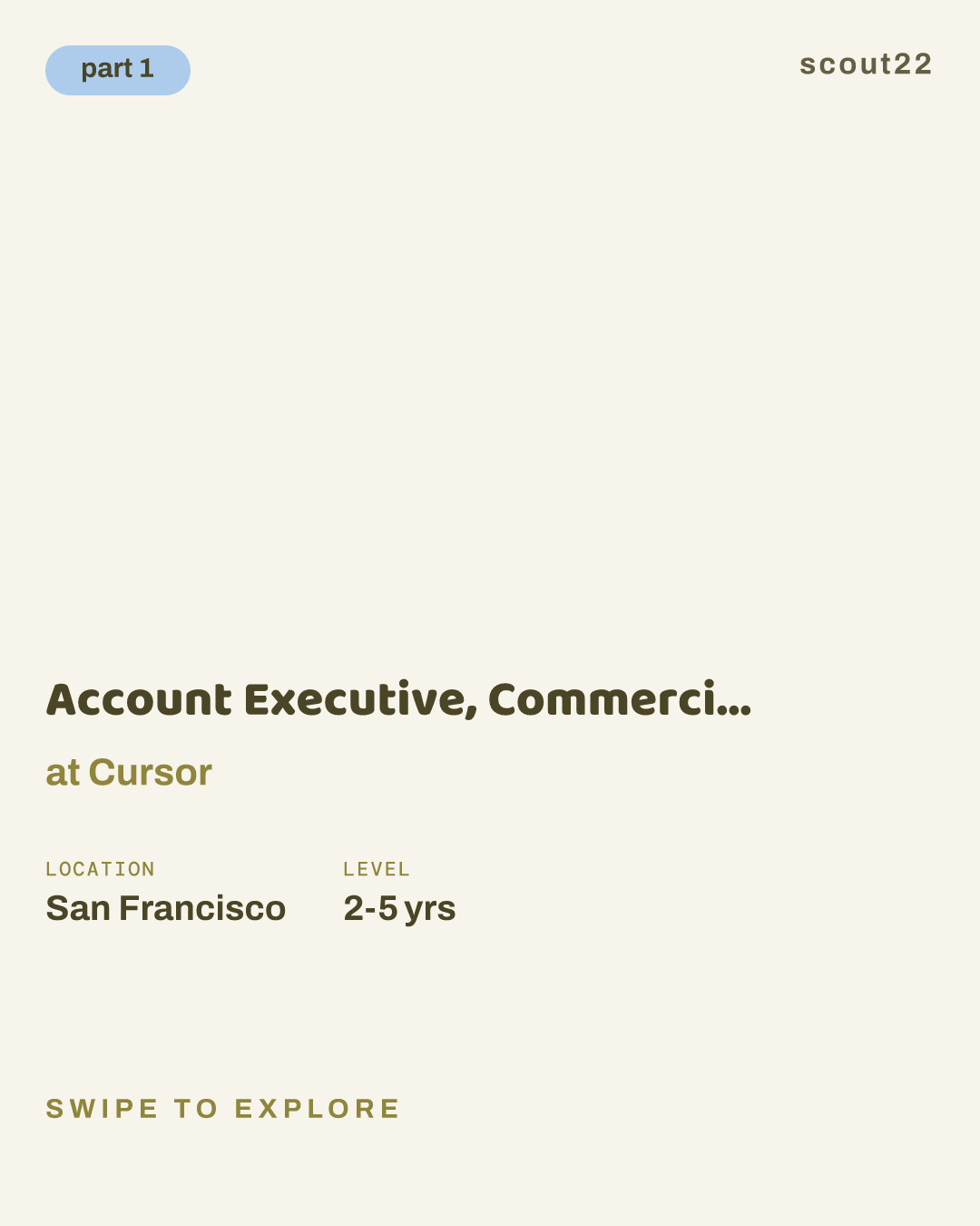 Account Executive, Commercial - San Francisco at Cursor