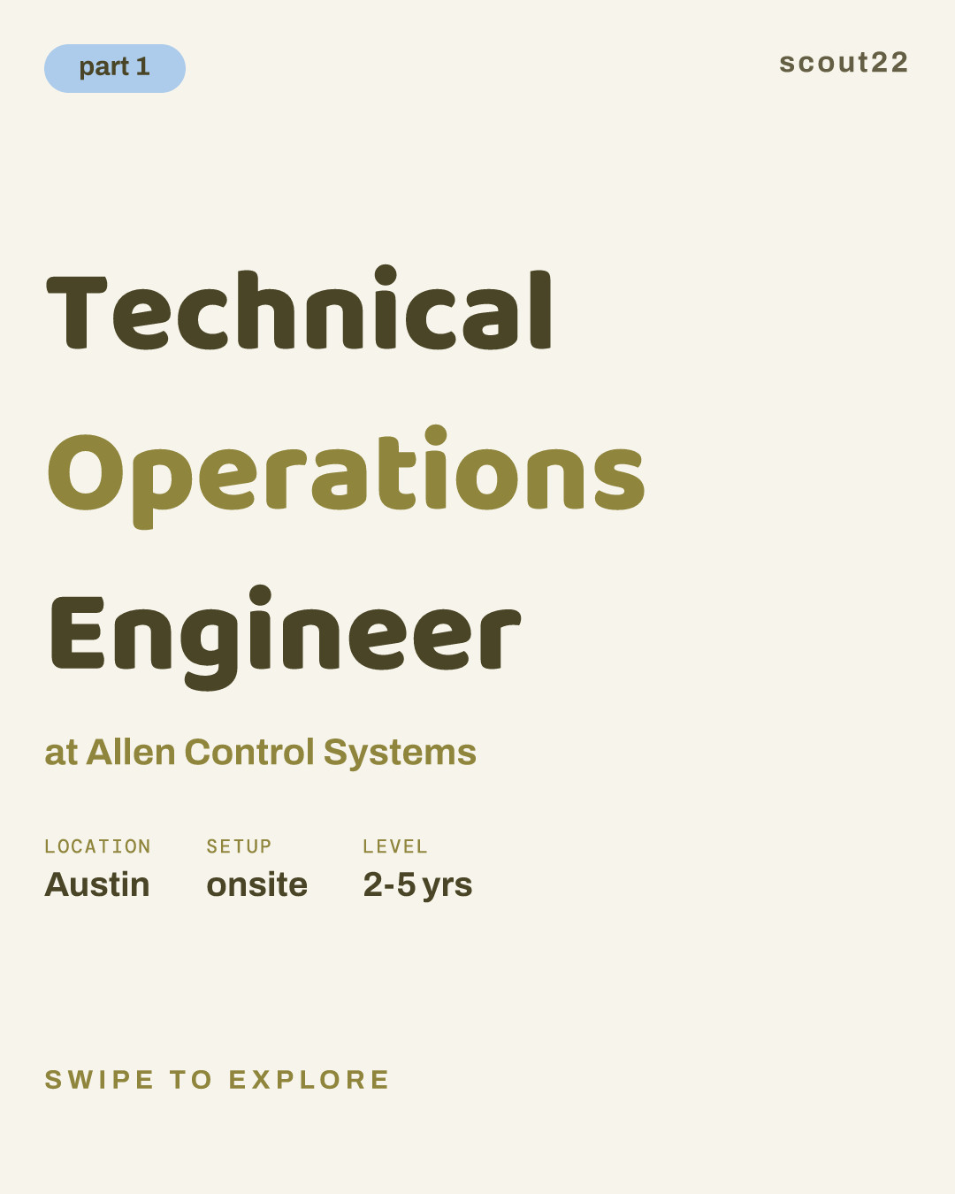 Technical Operations Engineer at Allen Control Systems