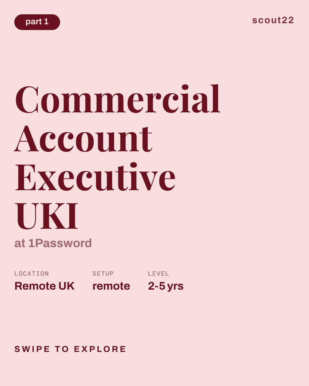 Commercial Account Executive UKI at 1Password