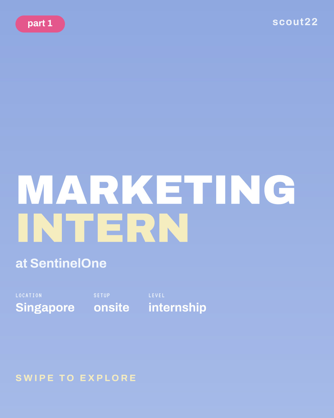 Marketing Intern at SentinelOne