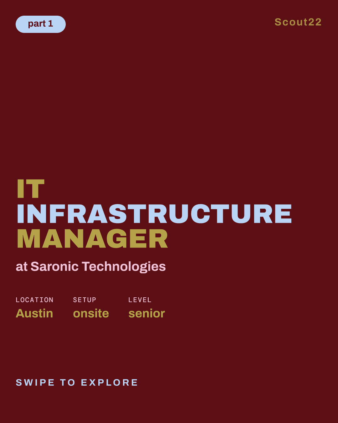 IT Infrastructure Manager at Saronic Technologies