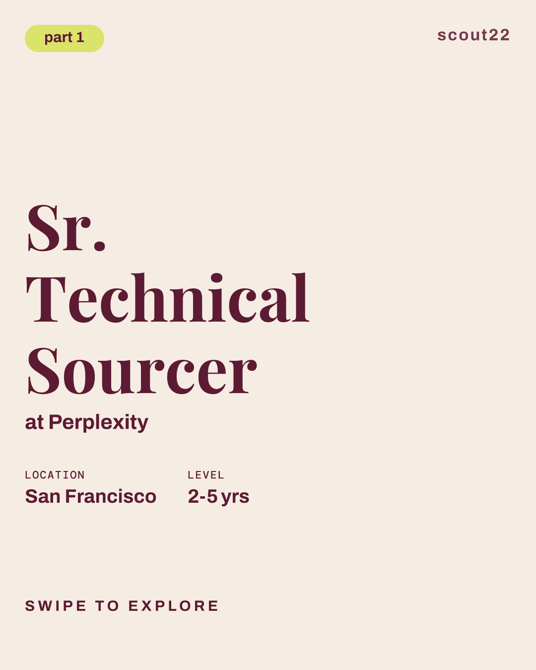Sr. Technical Sourcer at Perplexity