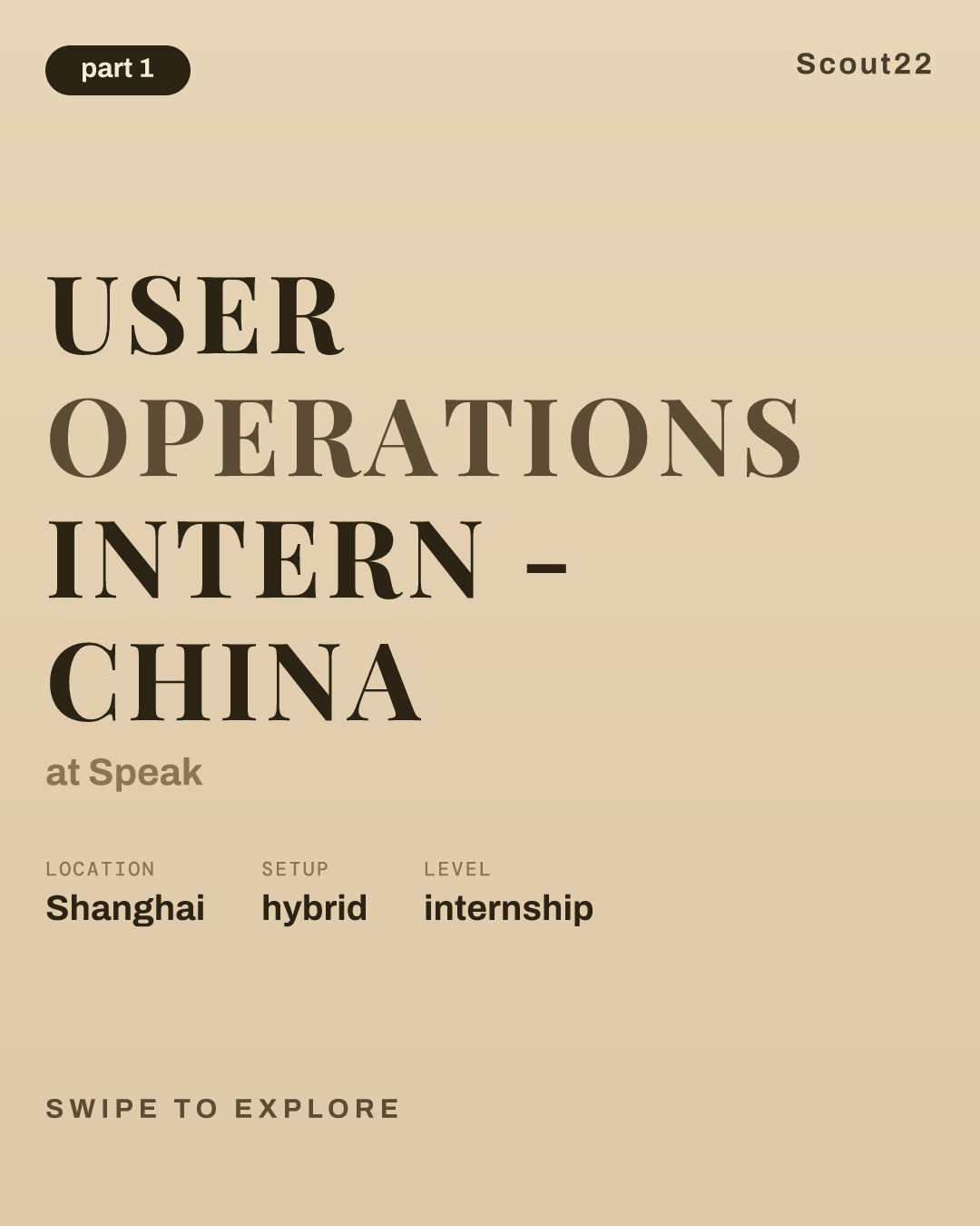 User Operations Intern - China at Speak