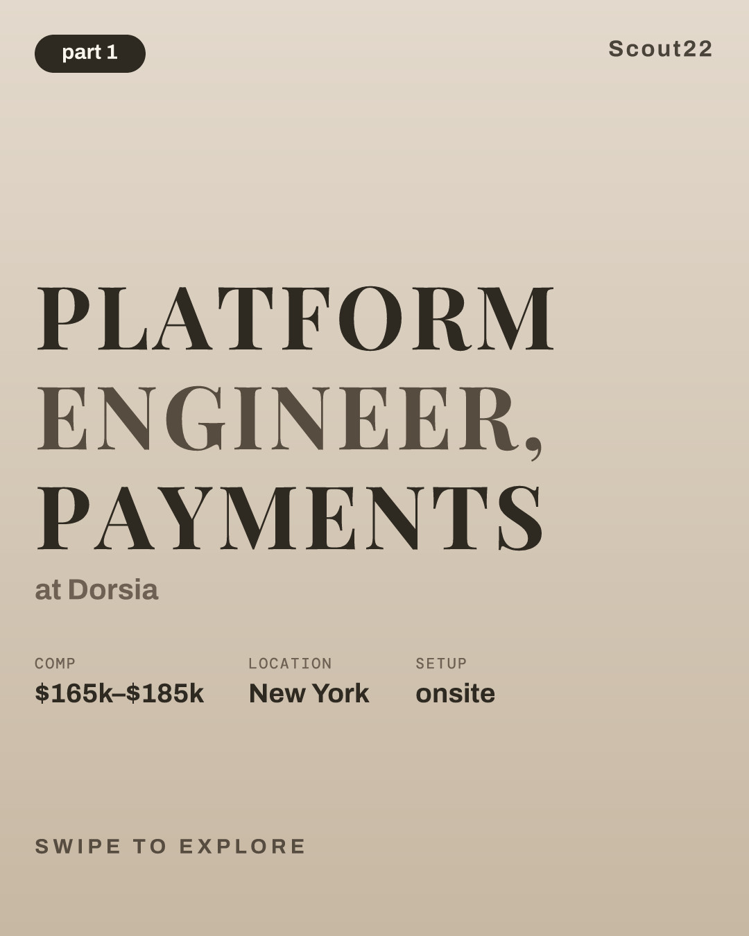 Platform Engineer, Payments at Dorsia