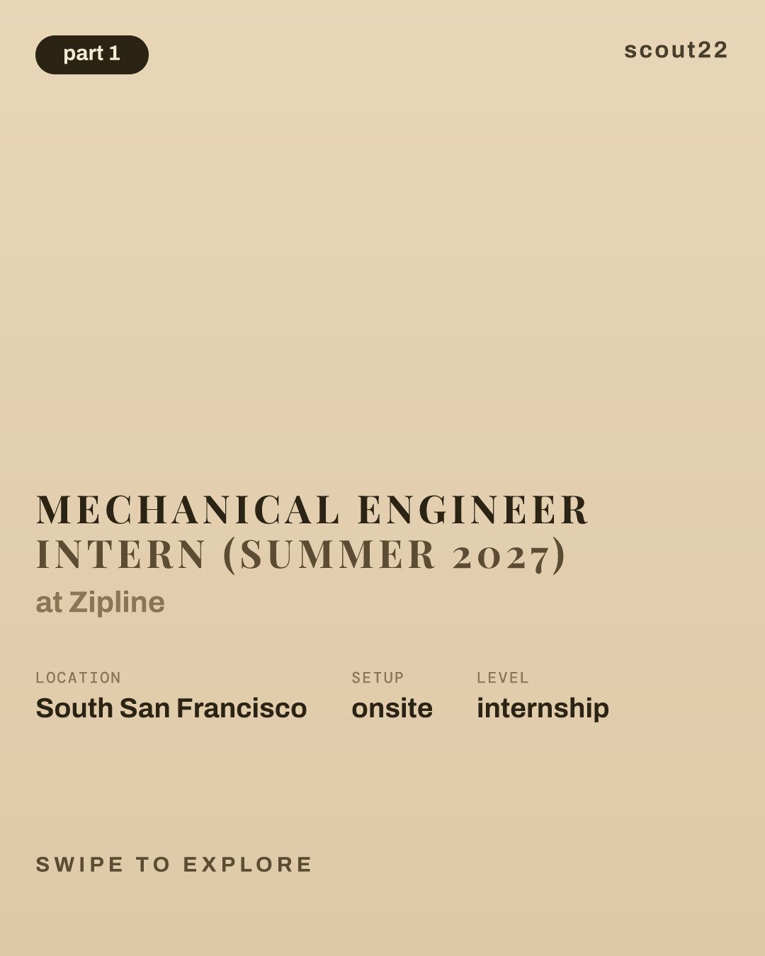 Mechanical Engineer Intern (Summer 2027) at Zipline