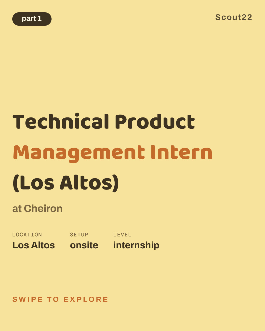 Technical Product Management Intern (Los Altos) at Cheiron