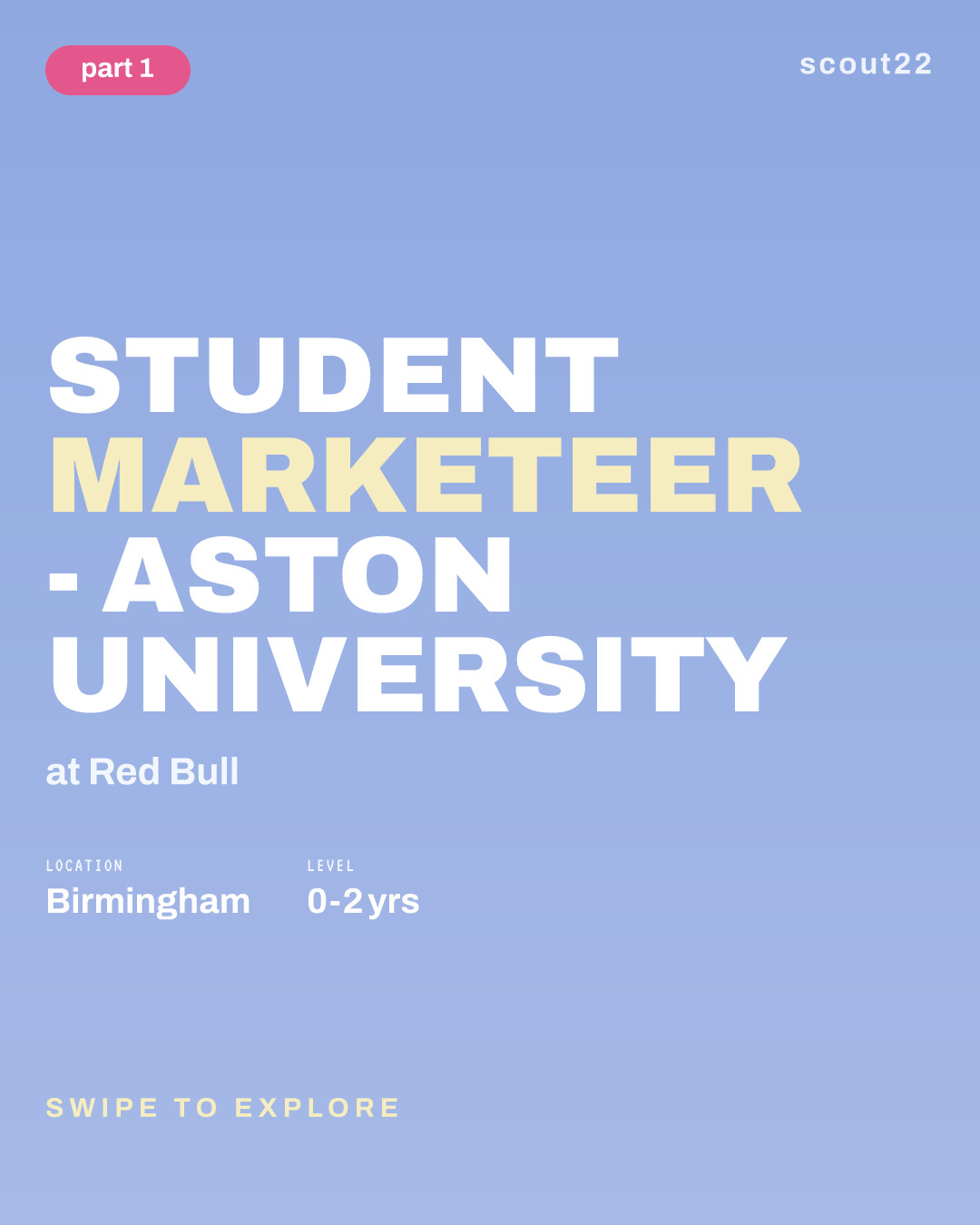 Student Marketeer - Aston University at Red Bull