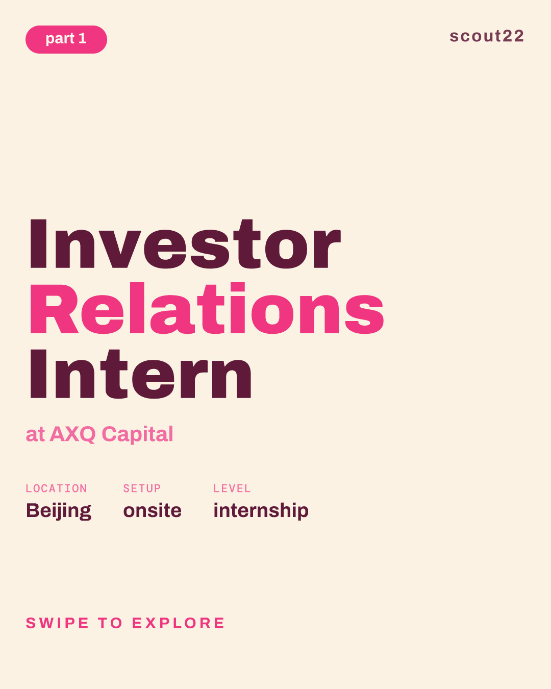 Investor Relations Intern at AXQ Capital