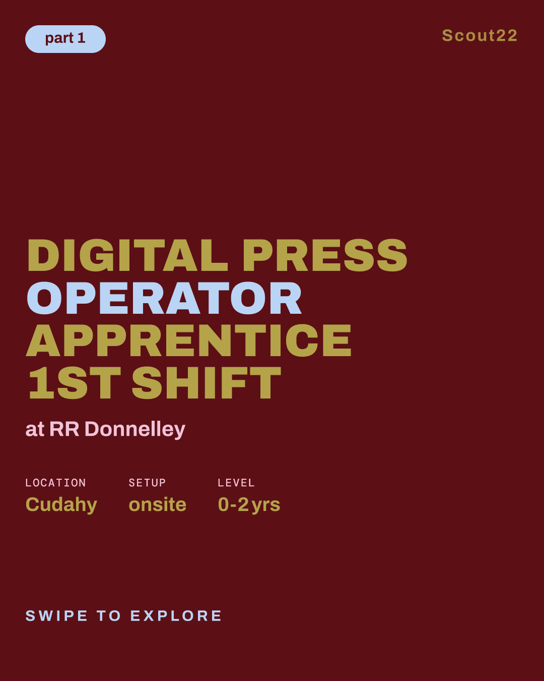 Digital Press Operator Apprentice 1st shift at RR Donnelley