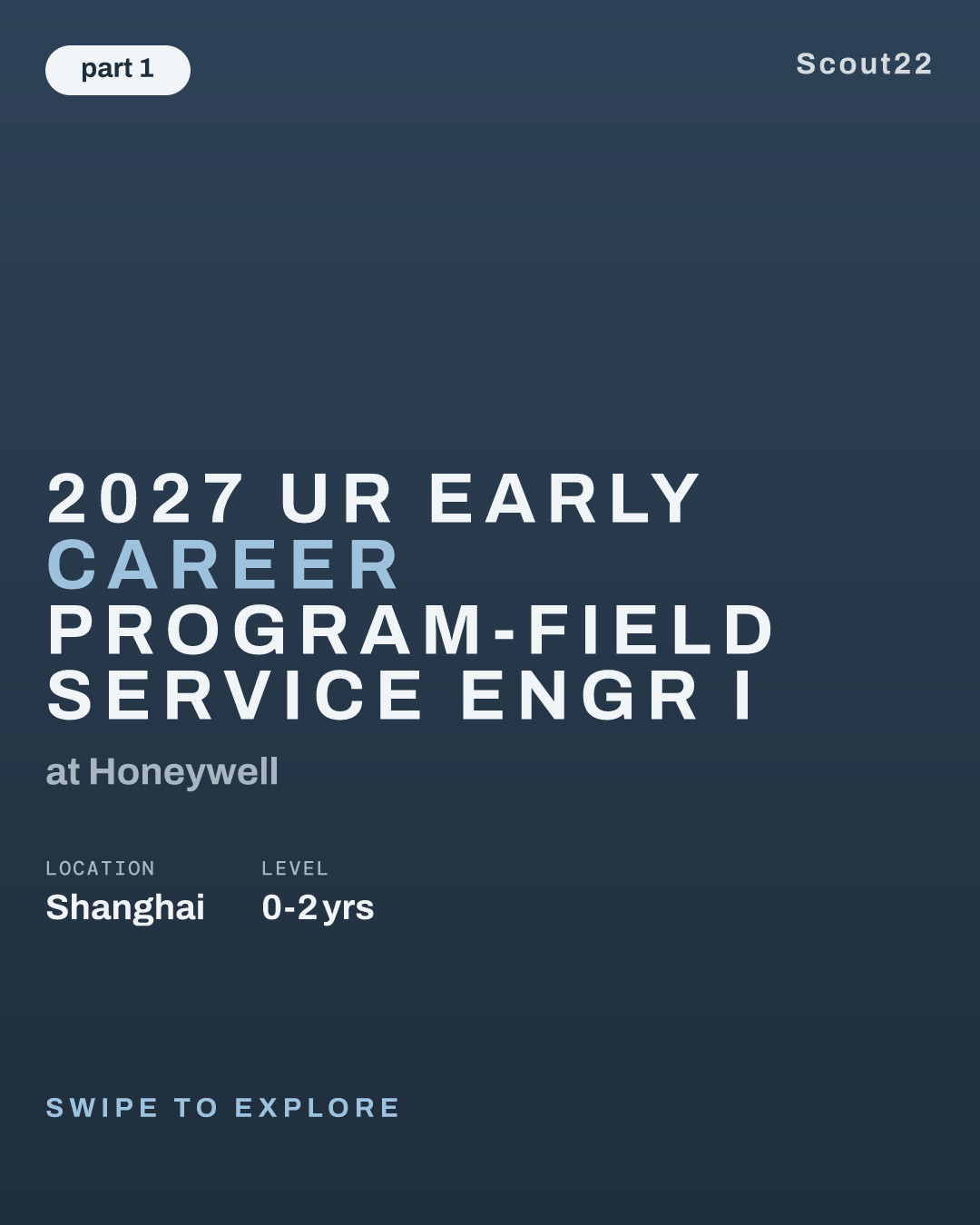 2027 UR Early Career Program-Field Service Engr I at Honeywell