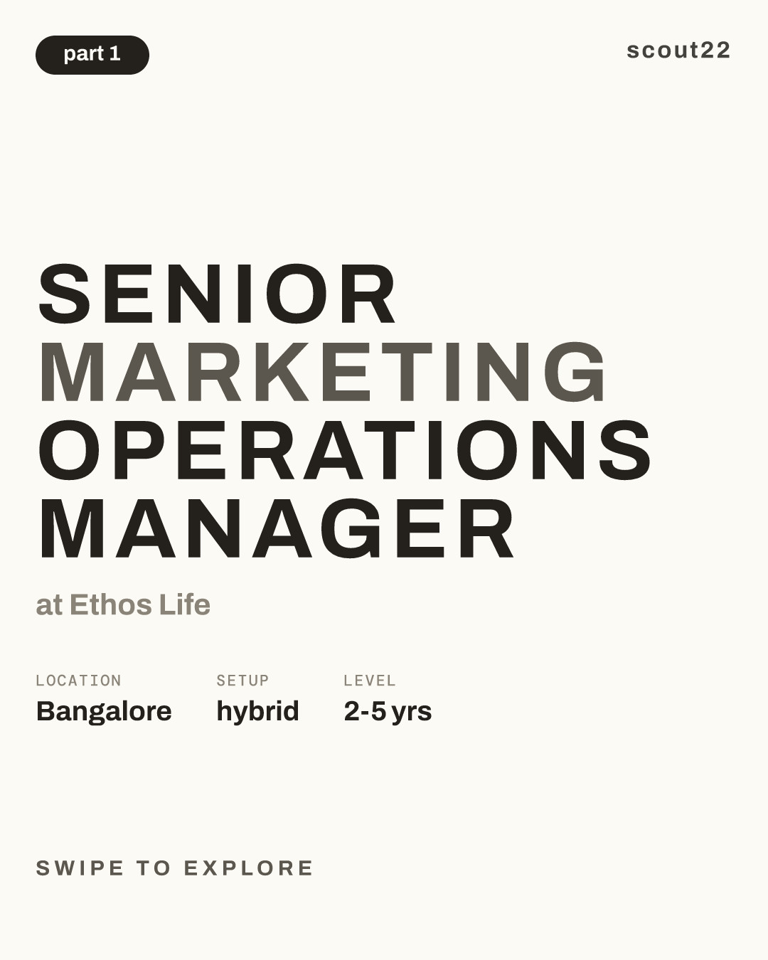 Senior Marketing Operations Manager at Ethos Life