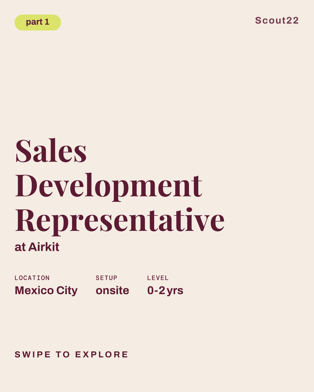 Sales Development Representative at Airkit