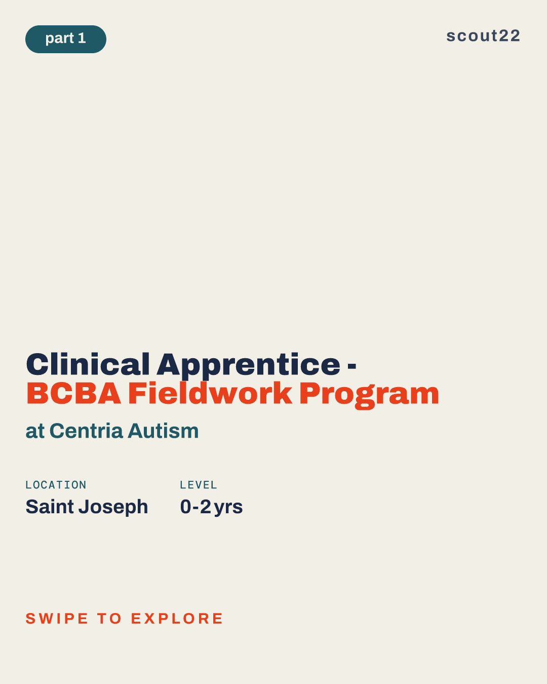 Clinical Apprentice - BCBA Fieldwork Program at Centria Autism