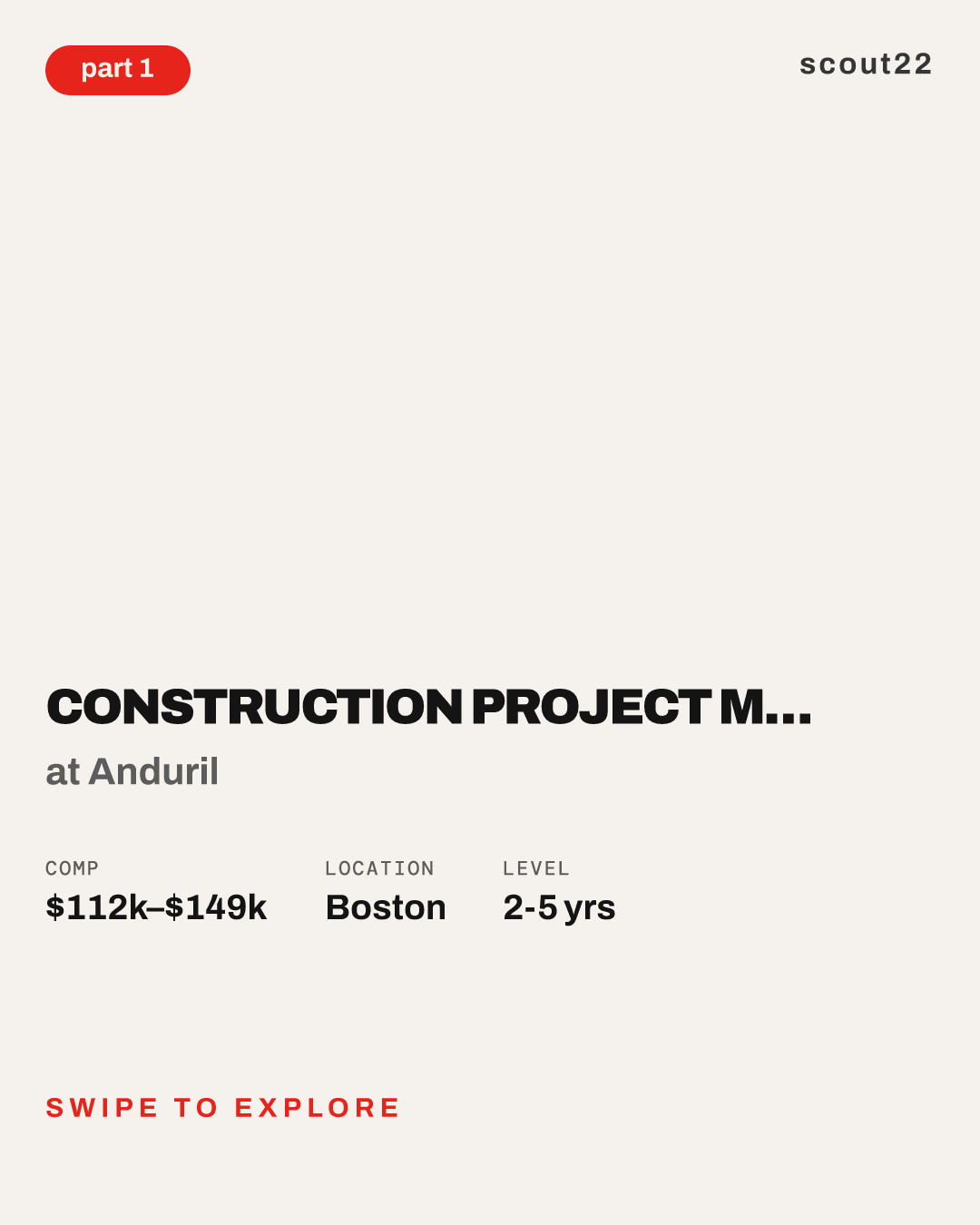 Construction Project Manager, Asset Improvements at Anduril
