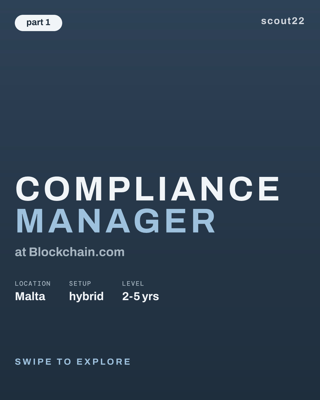 Compliance Manager at Blockchain.com