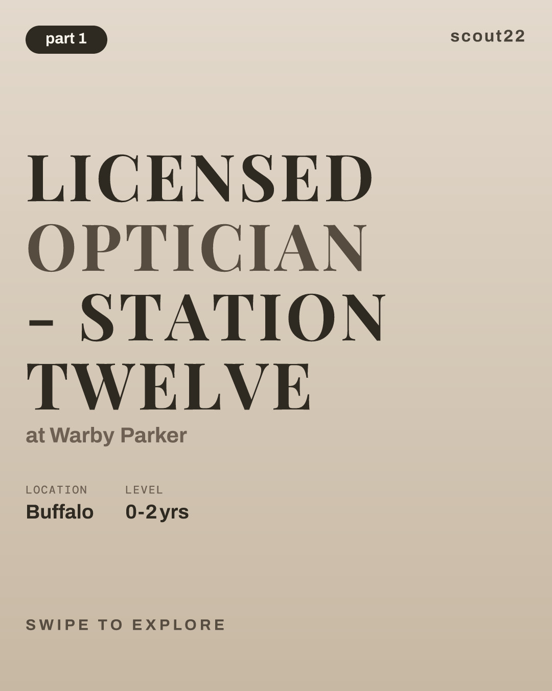 Licensed Optician - Station Twelve at Warby Parker