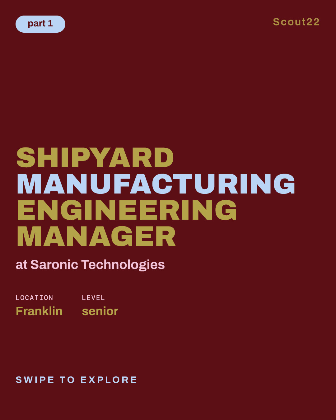 Shipyard Manufacturing Engineering Manager at Saronic Technologies