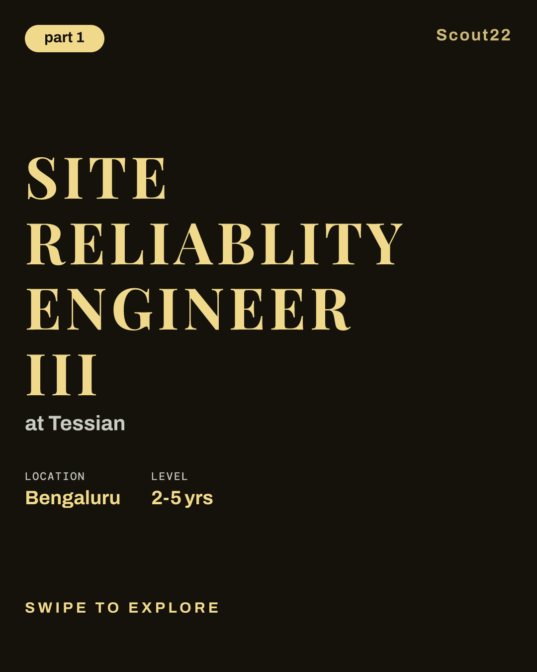 Site Reliablity Engineer III at Tessian